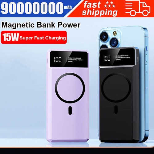 9000000mah power bank magnetic - power,