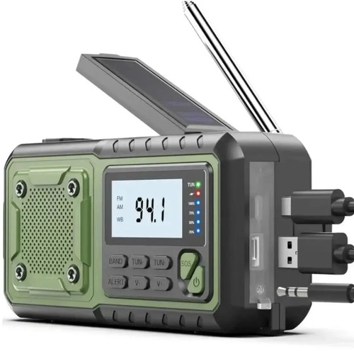 4000mah emergency solar radio - solar,