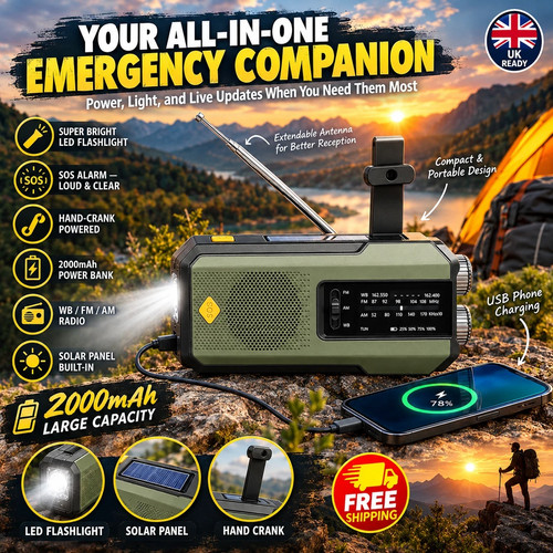 2000mah wind solar - up, radio