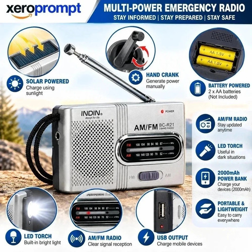 Travel radio battery - am, fm