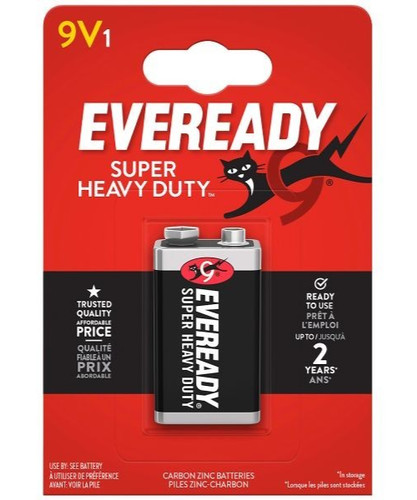Eveready battery 6f22 - eveready, 9v