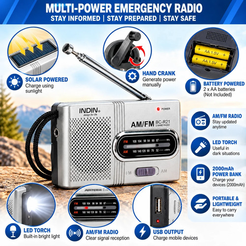 2000mah wind solar - up, radio